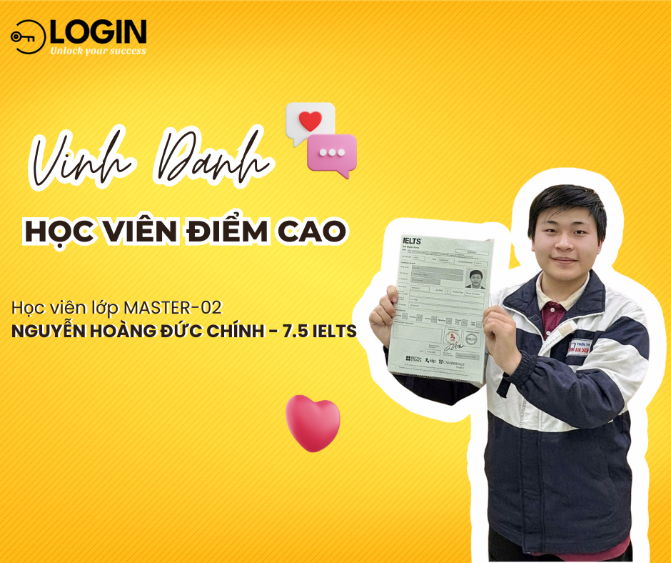 Học sinh lớp Master-02 cán đích 7.5 IELTS – Câu chuyện nỗ lực từ Nguyễn Hoàng Đức Chính!