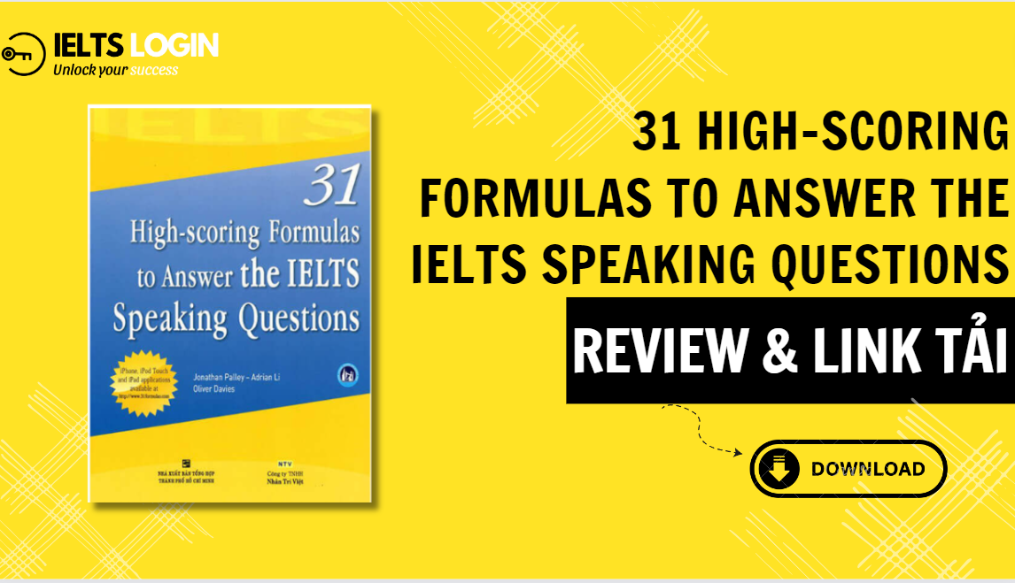 Download 31 High-Scoring Formulas to Answer the IELTS Speaking Questions Bản đẹp (PDF) + Cách học hiệu quả
