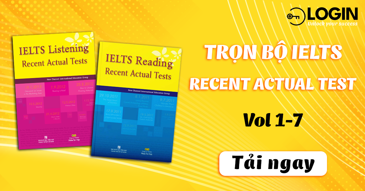 Download trọn bộ Recent Actual Test bản đẹp (PDF) (Vol 1-7)