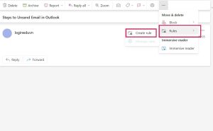 Create Rules in Outlook