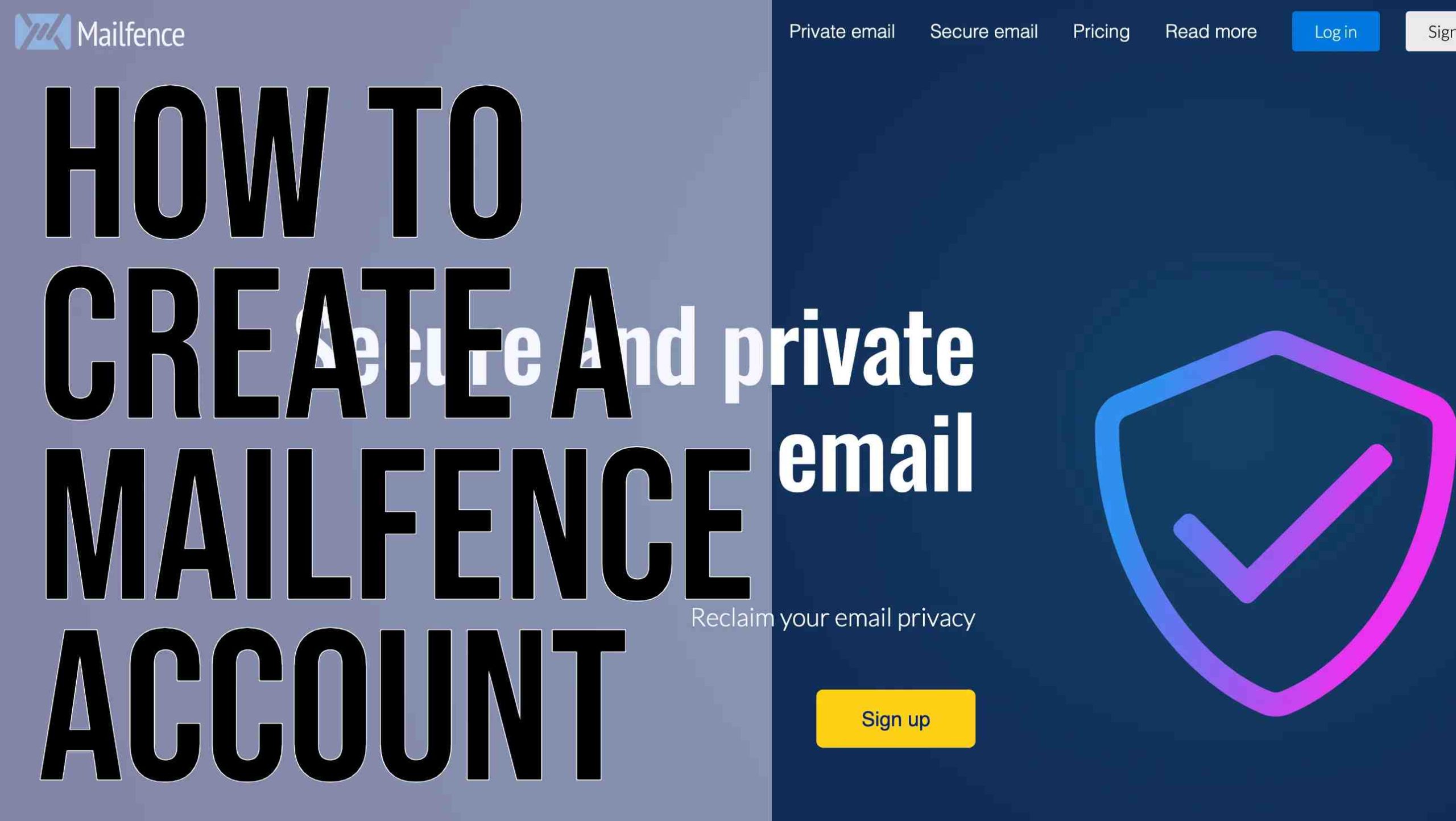 How To Create A MailFence Account