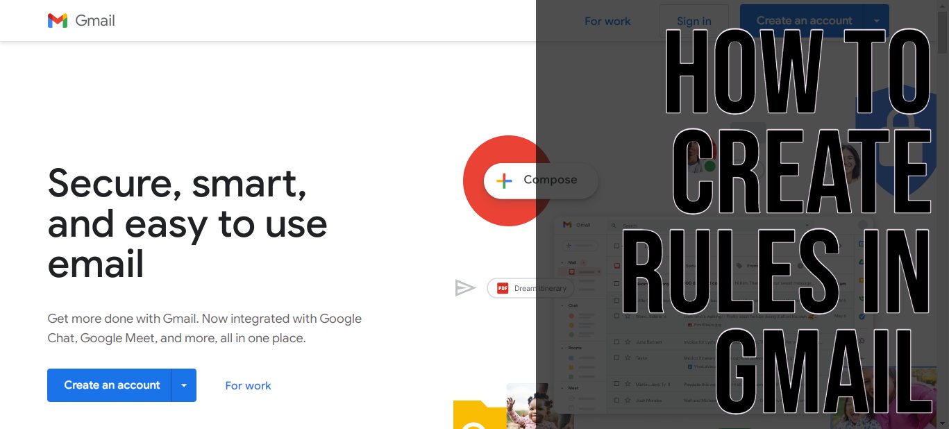 How To Create Rules In Gmail