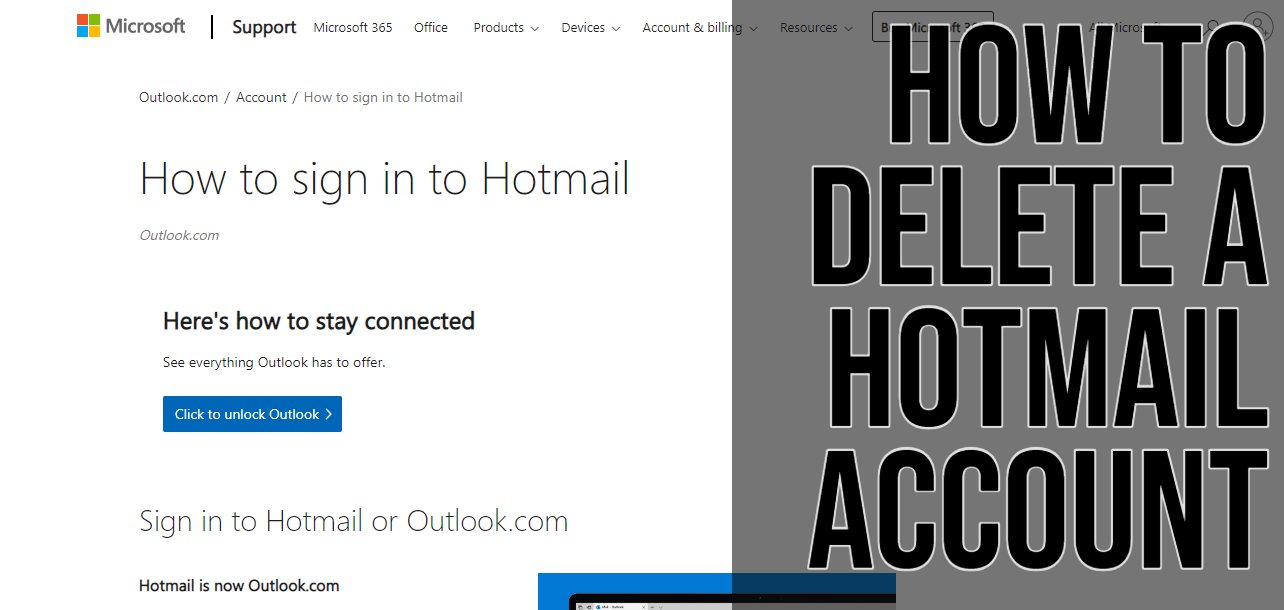 How To Delete a Hotmail Account