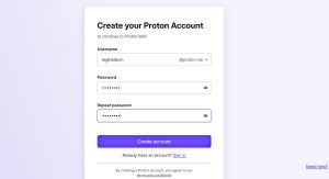 Proton Mail Sign up