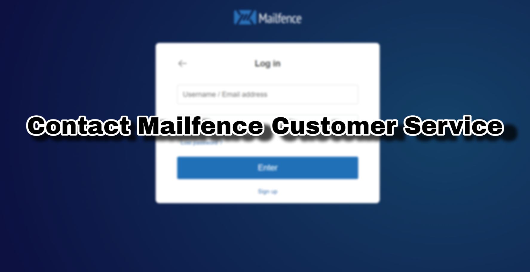 Contact Mailfence Customer Service