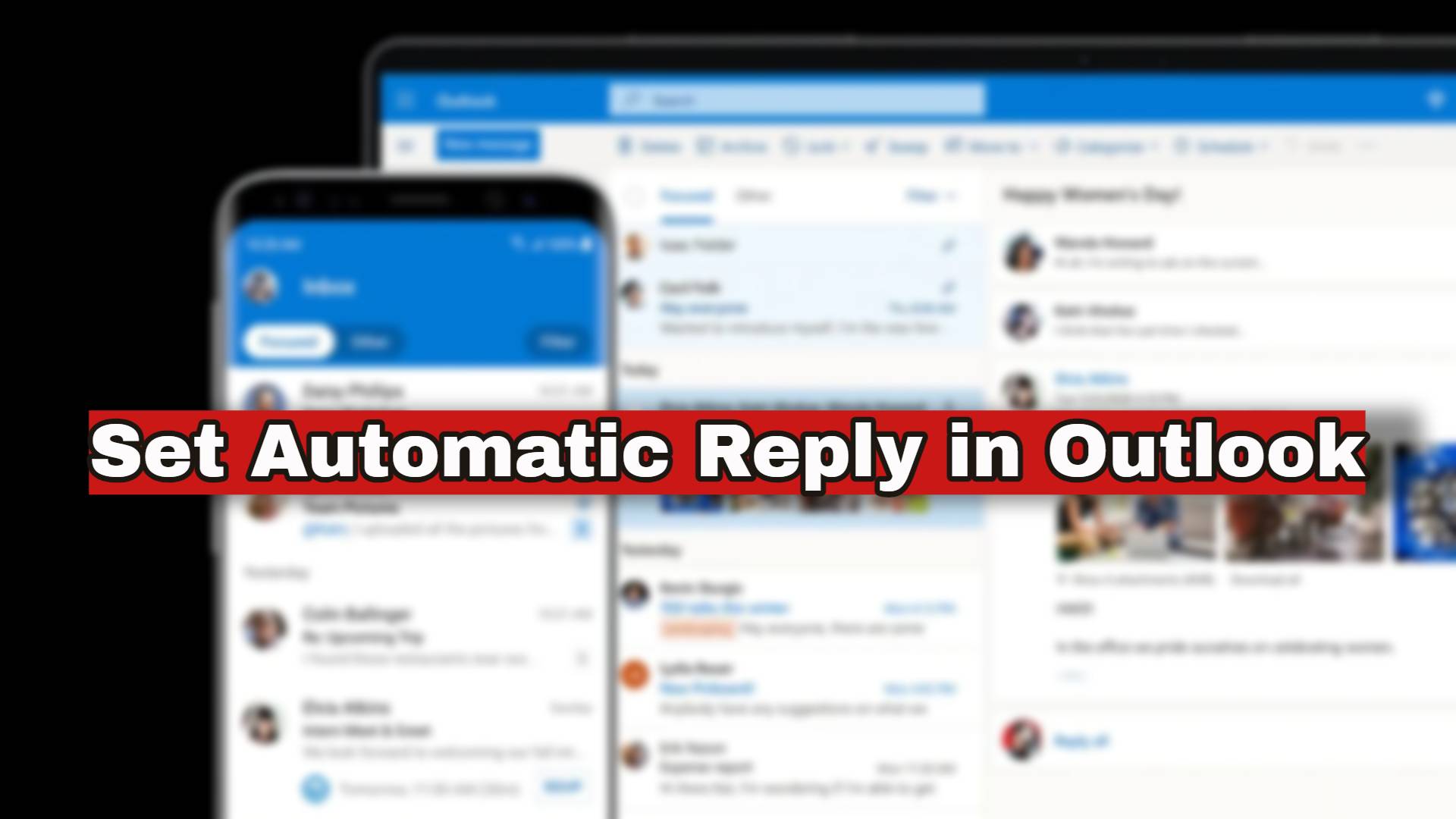 Set Automatic Reply in Outlook