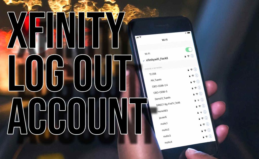 Xfinity Log Out Account